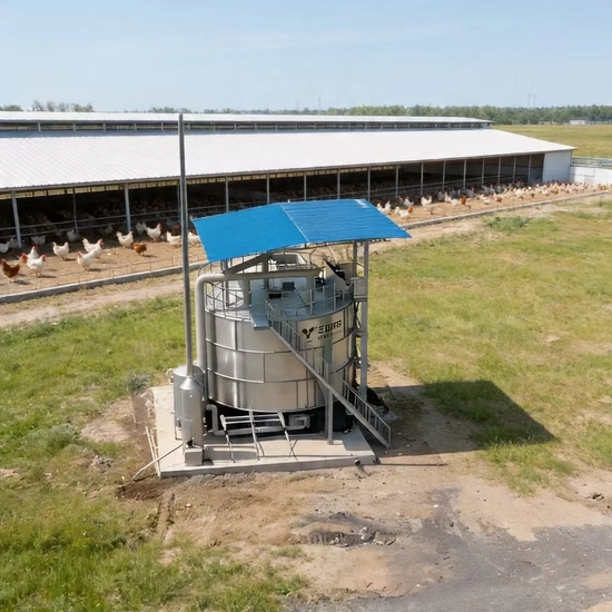 Agricultural-Machinery-Poultry-Equipment-Compost-Machine-Fermentation-Tank-for-Livestock-Manure (3) Organic Waste Intelligent Tank Fermentation Equipment for Livestock